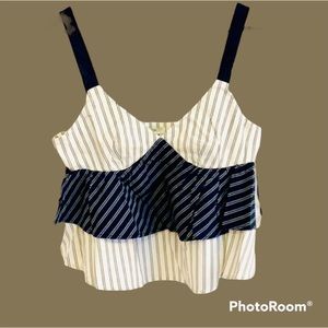 Joie Marjie Ruffled Tank Top, Tiered, Women’s M